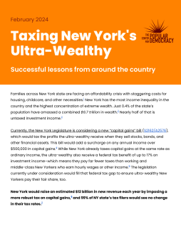 Taxing New York's Ultra-Wealthy