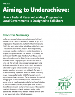 Aiming to Underachieve: How a Federal Reserve Lending Program for Local Governments is Designed to Fall Short